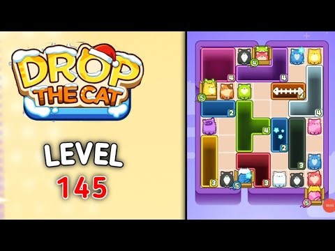 Drop the cat level 145 walkthrough solution gameplay