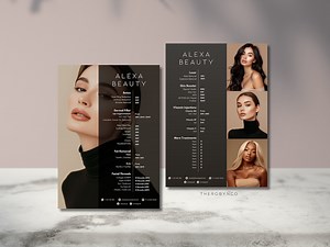 DIY Aesthetic Price List Design Templates, Pre Made Complete List, Botox Lip Filler Fat Removal Injectables Face, Beauty Salon, Menu Catalog - Etsy
