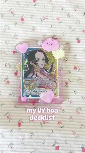 hehe love my boa deck!! had a moment where i wanted to switch to nami but im glad i stuck with boa 😼🫶 #onepiece #optcg #boa #boadeck #decklist