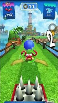This Sonic Dash run went out of control 😱 #sonicdash #mobilegames #gamingshorts #endlessrunner