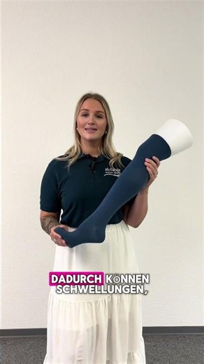 Kompressionsstrümpfe gegen schwere oder geschwollene Beine am Abend