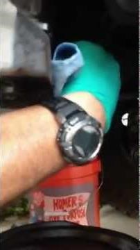 6.0 Powerstroke radiator transmission line removal