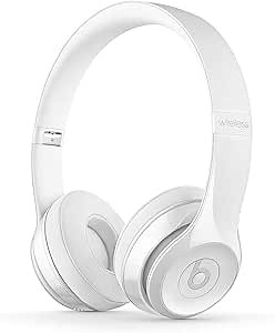 Beats Solo3 Wireless On-Ear Headphones - Apple W1 Headphone Chip, Class 1 Bluetooth, 40 Hours of Listening Time - Gloss White (Previous Model)