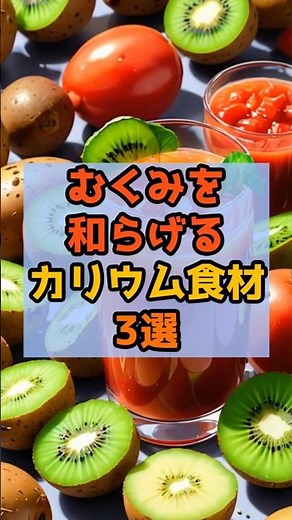 むくみを和らげるカリウム食材３選 #健康 #健康習慣 #雑学 #むくみ #むくみ解消 #カリウム