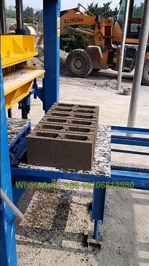 QT4-18 automatic hydraulic cement concrete vibrating machine for block moulding #brickmachine
