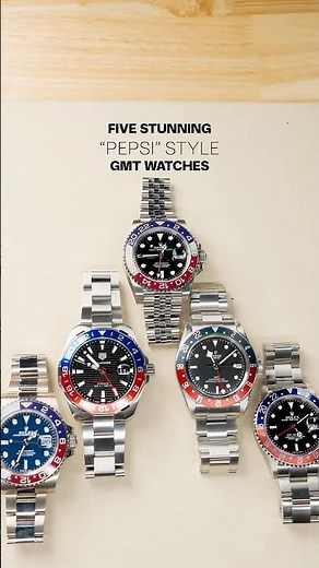 Five Stunning “Pepsi” Style GMT Watches - Rolex, Tudor and More l SwissWatchExpo