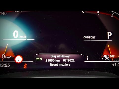 BMW X5 (G05) oil and inspection service reminder reset