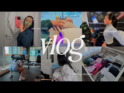VLOG 🎀 nail appt, daily workouts, clothing declutter + organizing, errands, self care reset 2026