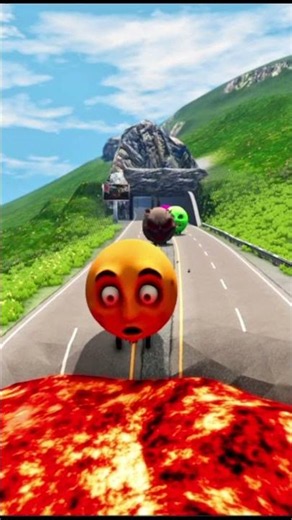 Big & Small Moon Monster Cars vs Giant Unfinished Road – BeamNG.drive #carcrashes #beamngexperiments