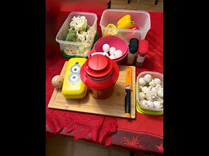 Easy quiche in the Tupperware Voila Glass, No oven needed!