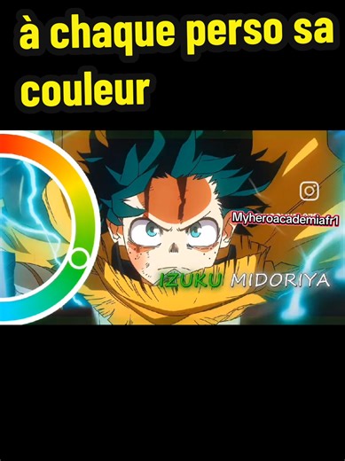 La trend version My hero academia ( un perso = une couleur) #myheroacadamia #Manga #Anime #fyp #mha