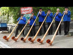 アルプホルンの演奏 Swiss Alphorn 2018 0922