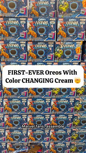 Sam’s Club Food Review on Instagram: "🍪🦸‍♂️ Marvel fans…this one’s LEGENDARY 🦸‍♂️🍪 @OREO just dropped their Marvel Stuf of Legends Cookie Variety Pack @samsclub, and it’s giving main character energy. ✨ 32 different Marvel designs 👀 Color-changing creme (yes, it actually changes!) 📦 Individually wrapped packs = perfect for lunchboxes, parties, or collectors All for $14.72 at Sam’s Club. So tell me…are you saving these or snacking immediately? 😏👇 And let me know if we need a full review!