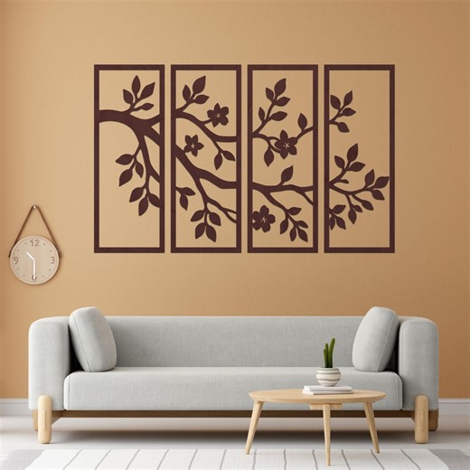 Tree Branch Wall Art, Tree Branch Wall Decor, Tree Branch Wall Art Set, Tree Branch Wall Hanging, Wooden Tree Branch Wall Decor - Etsy