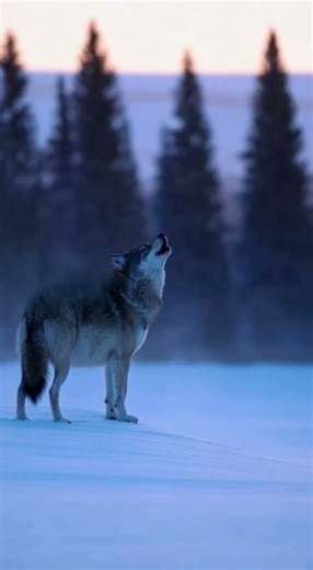 CRAZY Wolf Howl!! 🤯🐺 #wolf #howling #shivers #crazy #animals #nature #fyp #shorts #feed #viral