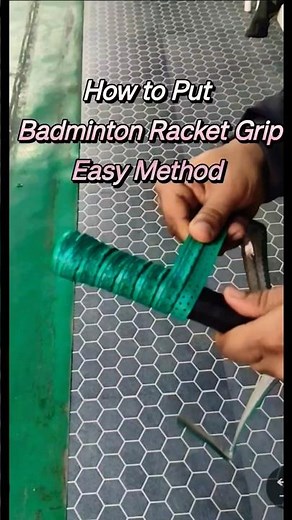 How to Apply Badminton Racket Grip /Badminton Racket Grip Tutorial /#Badminton #badmintongrip