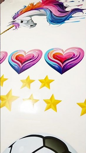 Personalised Unicorn wall stickers for girls room wall