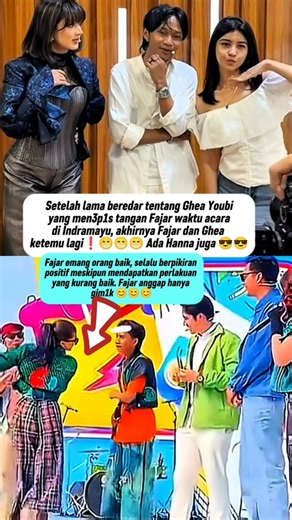 FAJAR, HANNA & GHEA YOUBI MEET!!️#fajarsadboy #gheayoubi #hannah #trendingshorts #fypシ