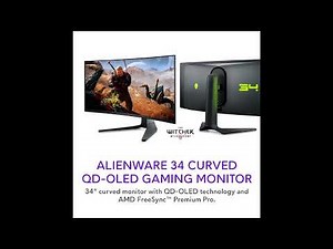 Alienware AW3423DWF QD-OLED Gaming Monitor Review | 34” 165Hz Curved Display & True Black HDR