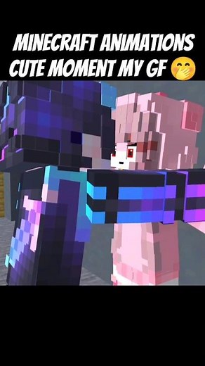 😚 Let's do Kiss moment Minecraft animation #minecraftanimation #shortvideo #kiss #moment