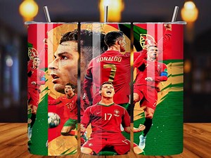 Ronaldo CR7 Tumbler Wrap PNG: Football Star Sublimation Design (digital Download) - Etsy