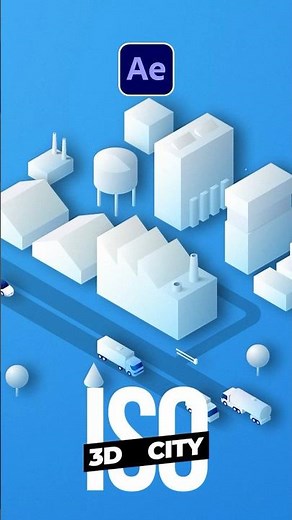 Create Isometric City Animations in After Effects #tutorial