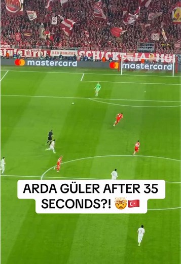 Arda Güler Scores After 35 Seconds vs Bayern Munich UCL
