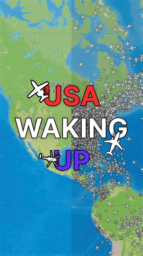 Plane Finder®️ on Instagram: "App: @planefinder • 🇺🇸 We recorded live air traffic over The USA to show America waking up and filling the skies with aircraft. Tap and hold the arrow on the right of the screen to speed up this video! You can track aircraft yourself with our free live flight tracking called Plane Finder. Available on iOS & Android 🥳 #aviation, #flighttracking, #liveflights, #aircraftspotting, #planespotting, #avgeek, #aviationlovers, #aviationdaily, #aviationgeek, #aviationphoto