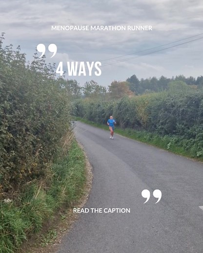 Tired of feeling like you're running through treacle, even on an easy run? Here are 4 proven strategies to help you run your marathon training runs strong as a woman going through menopause change 1. Run your long runs keeping your effort, heart rate and breathing rate low. You might feel you’re running too slow, but running this way will build your endurance and aerobic base. 2. Your new running partners? Dumbbells. Two focused strength sessions a week targeting running-specific muscles is esse