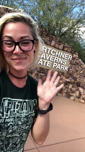 Ranger Brittni from Tombstone Courthouse State Historic Park visited Kartchner Caverns State Park for a cave tour! #parkranger #azstateparks #statepark #parktour #caverns #cavetour #hikeaz #getoutside #southernarizona @kartchnercaverns