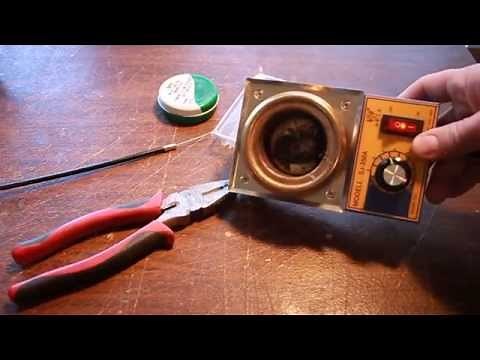 HOW TO MAKE A THROTTLE CABLE - SOLDER POT DEMONSTRATION