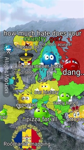 how much hate does your country get?