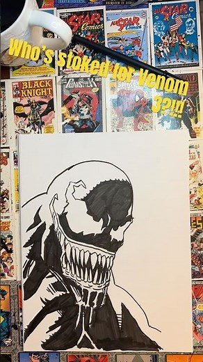 Venom Ink Drawing Timelapse | Eminem’s ‘Venom’ | Countdown to Venom: The Last Dance