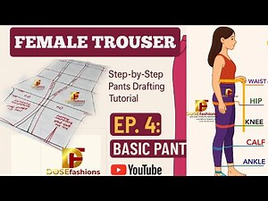 "Basic Pant Block | How to Draft a Basic Women's Pant Sloper (Trouser Block) | Pattern Power Ep.4"