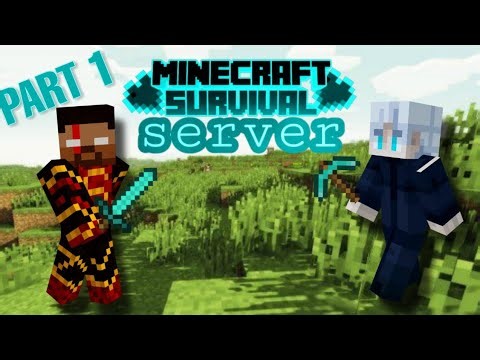 Grinding in Minecraft server with brother gone wrong 😱😱. Minecraft survival series #1.