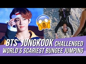 BTS' Jungkook Challenging Himself for World's Scariest Bungee Jumping Upside Down
