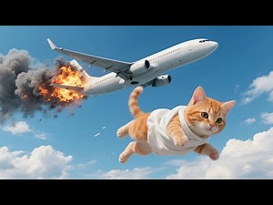 Live 🔴 Kitten Falls From Exploding Plane 🔥✈️ But Then… A Dolphin Appears! 🐬 Cat Videos | Kucing