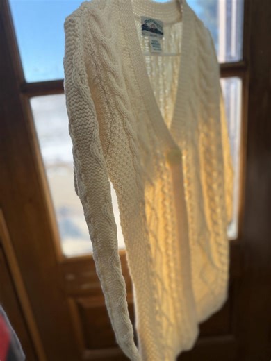 Vintage Merino Wool Arancrafts of Ireland Cable Knit Cardigan - Etsy