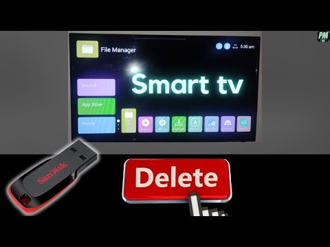 How to delete files from USB Pen Drive in Smart Tv Android 4.4.4