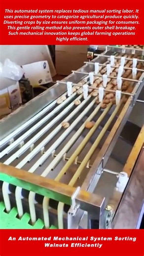 An Automated Mechanical System Sorting Walnuts Efficiently