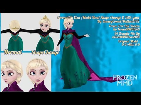 MMD Frozen Free Fall- Let It Go(Shape Change Model Elsa DL)(With Let It Go Full Motion 2020 Version)
