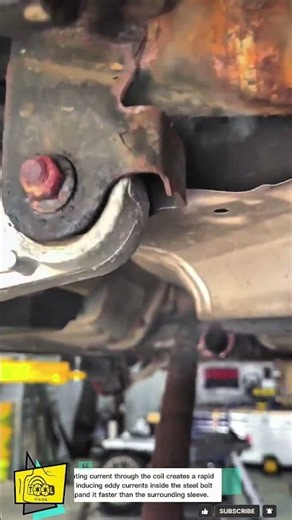 Mini Induction Heater Tool for Rusted Automotive Bolt Removal #shortvideos