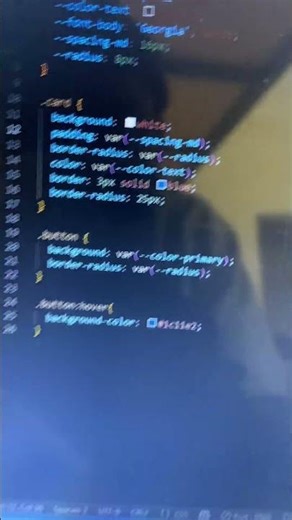 Day 10 of learning CSS Today i learned about CSS variables #coding #programming #techtok #codelife