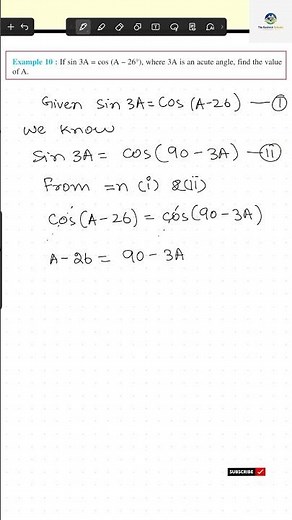 Trigonometric Ratios of Complementary Angles | Example | Class 10 | JKBOSE NCERT