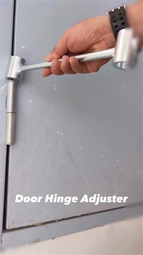 ToolHaven on Instagram: "This door hinge adjuster fixes those crooked doors and cadences with ease. Anything that has a hinge can be fixed as it has a double head easily fitting your hinges. Simple slide it into the pin and pull. #tool #construction #bluecollar #carpentry #builder #repair"