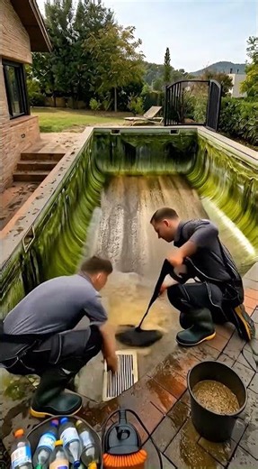 From Swamp to Sparkling: Pool Transformation Timelapse