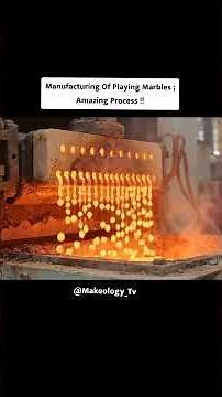 How Playing Marbles Are Made 🔵🎯 | Inside a Glass Marble Factory | Amazing Manufacturing Process