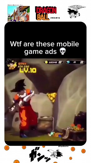 These mobile ads are Crazy af // Goku getting jumped - - Dragon Ball Z is a popular Japanese anime series that follows the adventures of Goku, a Saiyan warrior, and his friends like Vegeta, Gohan, Piccolo, and Krillin. They defend Earth from powerful foes and engage in intense battles, facing enemies like Frieza, Cell, and Majin Buu. The show is known for its action-packed sequences, iconic transformations like Super Saiyan, and themes of friendship and determination. - - #dragonballtattoo #jjk 