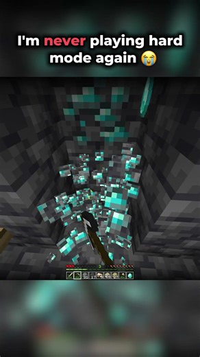 I'm Never Playing Minecraft Hard Mode Again 😭