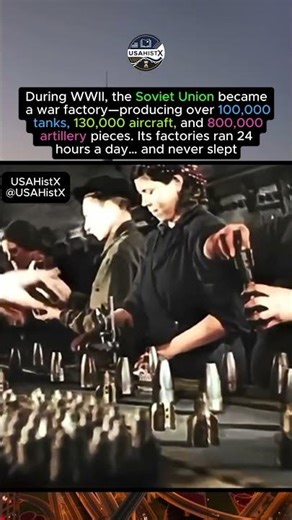 WWII turned the Soviet Union into a factory that never slept #history #shorts